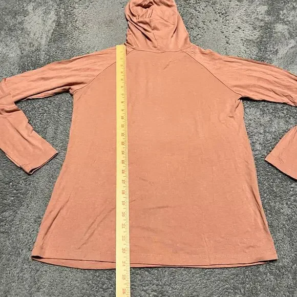 Free Fly Hoodie Womens Medium Bamboo Blend Pullover Performance Orange - Picture 6 of 8